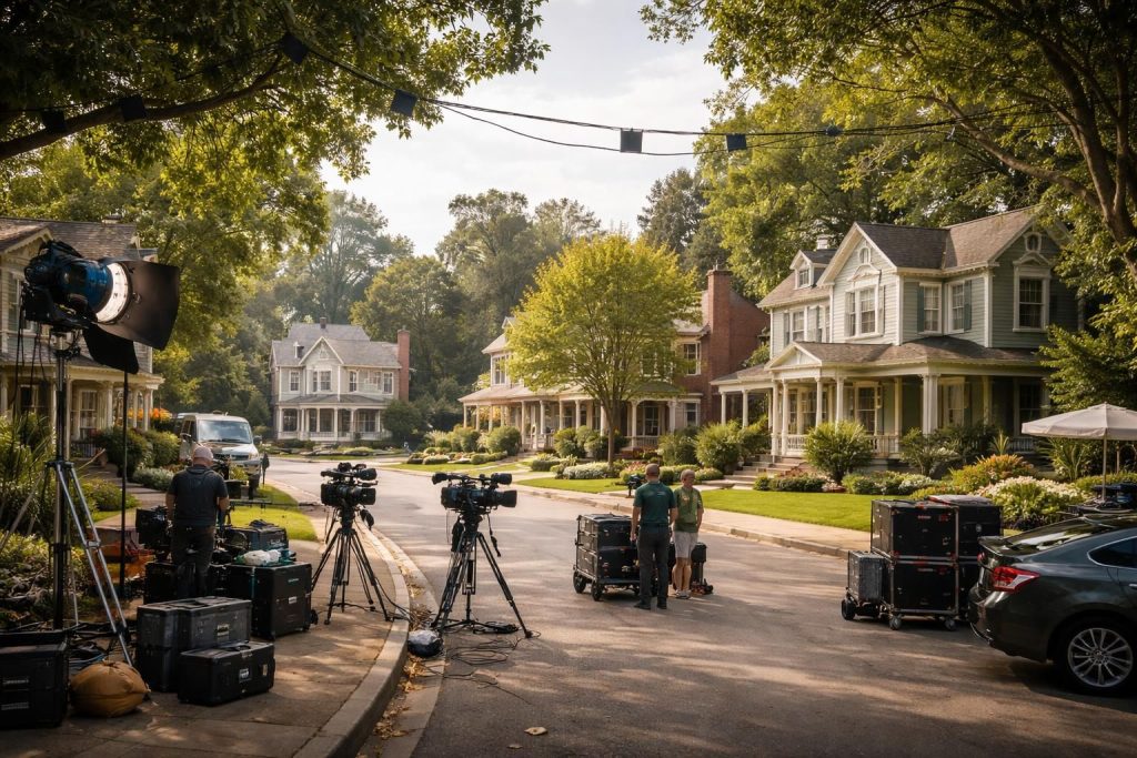 plongez dans les coulisses de wisteria lane et explorez les secrets du décor emblématique de la série desperate housewives, entre mystères et drames.