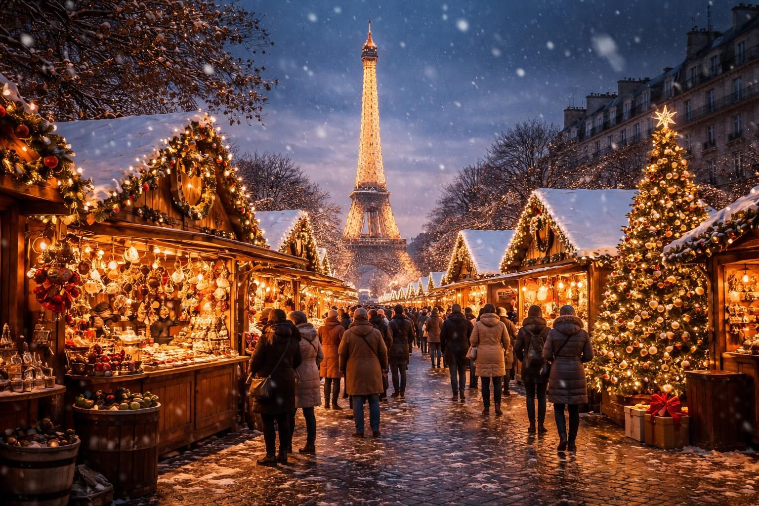 Marche de noel paris : Marchés Noël fêtes deux