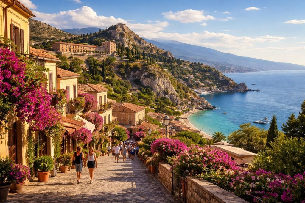 découvrez taormina en sicile, italie, une destination idéale pour un voyage parfait alliant plages magnifiques, patrimoine historique et cuisine délicieuse.