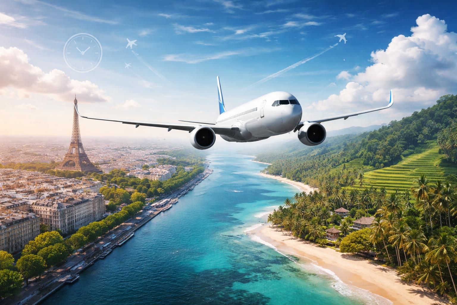 Avion Paris Bali temps de vol, compagnies, escales