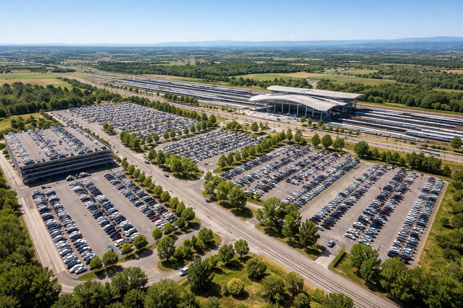Comparaison des parkings autour de la gare de Valence TGV