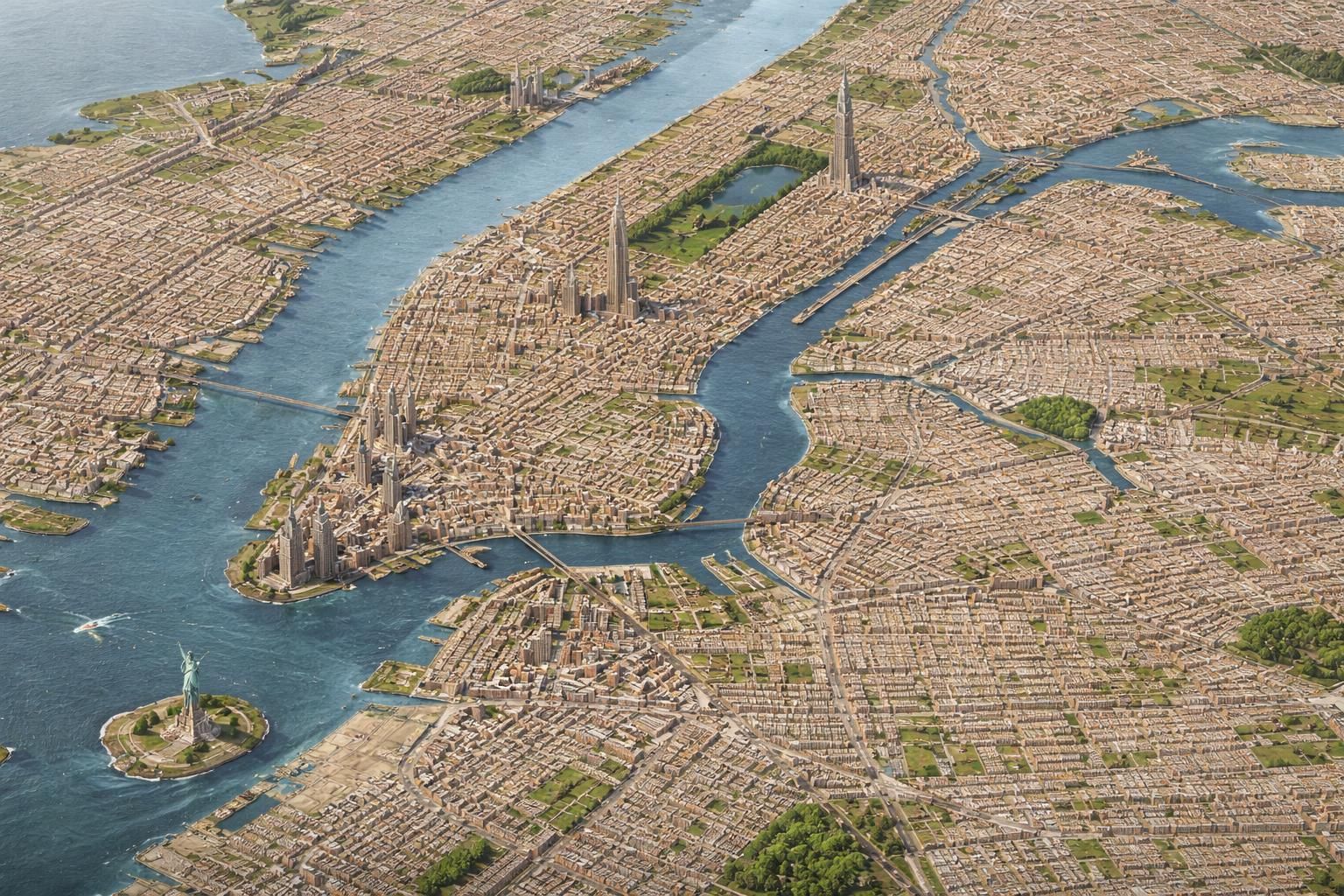 Map of new york city : Carte plans quartiers repères