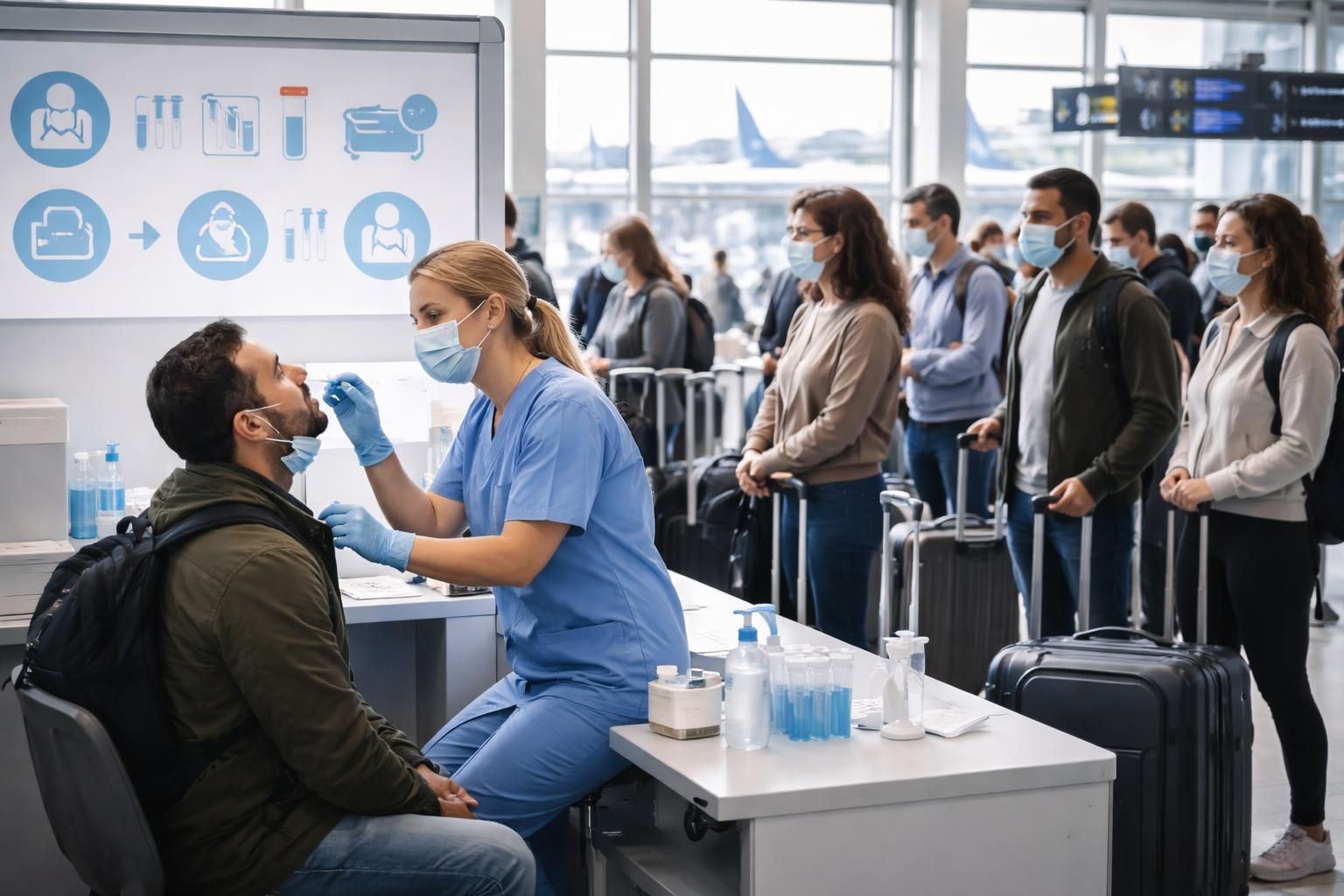 Test pcr aéroport : prendre l’avion france