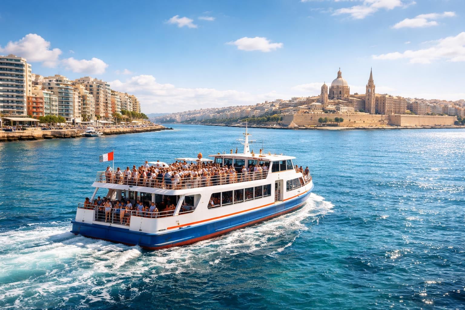 Sliema ferry : Voyager Malte